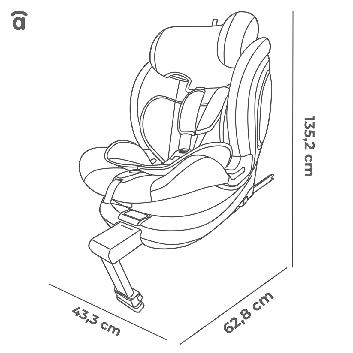 Upperfix Black Car Seat