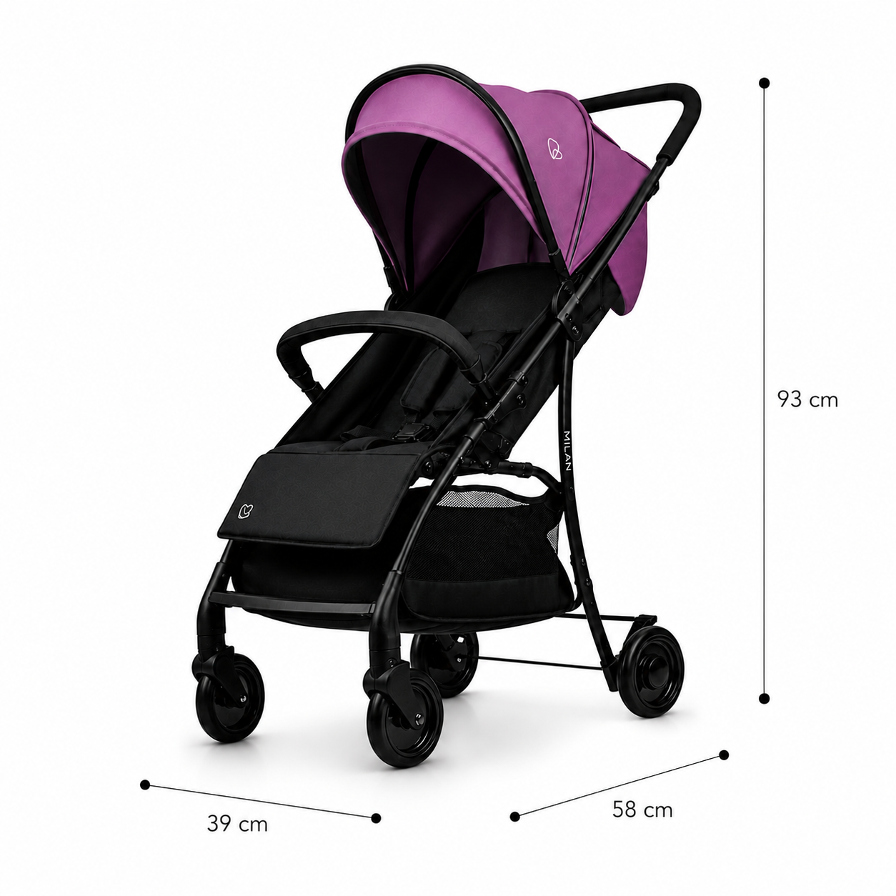 Silla de Paseo Milan Morado