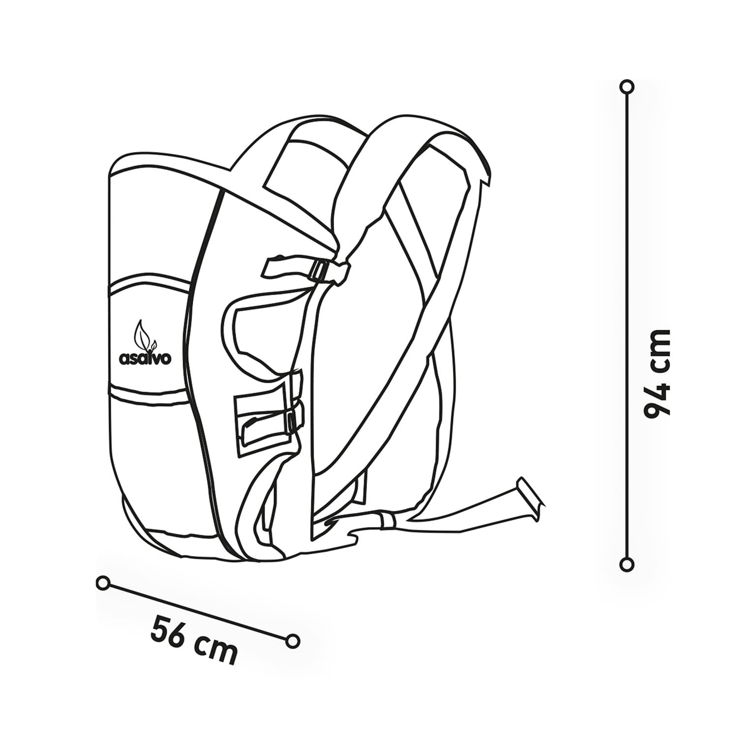 Black Baby Carrier Backpack