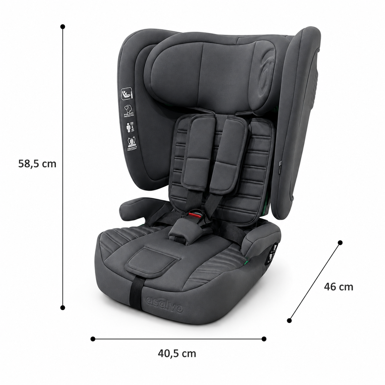 Siège d'auto gris Neocare