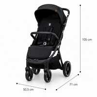 Kibu black stroller