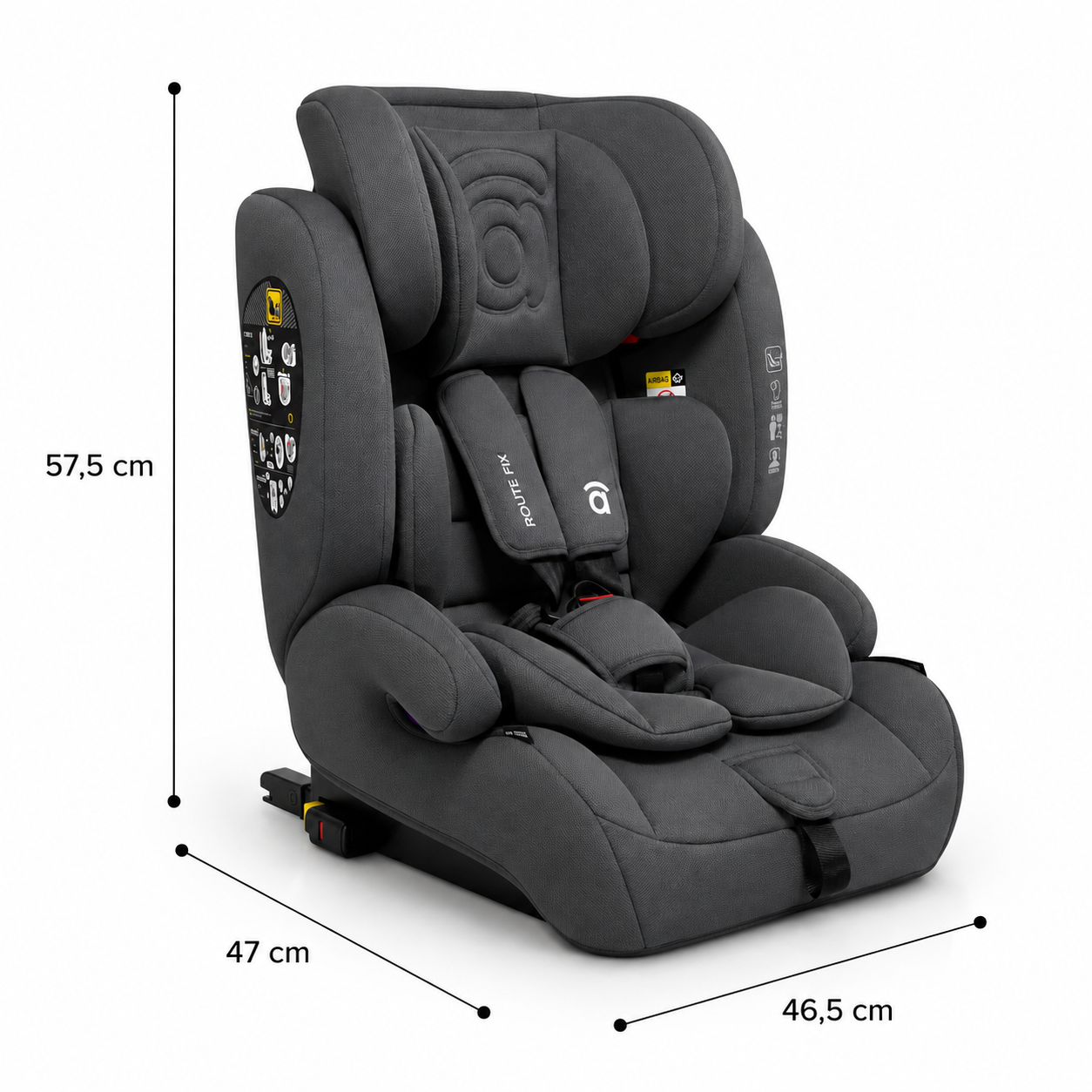 Siège d'auto RouteFix gris