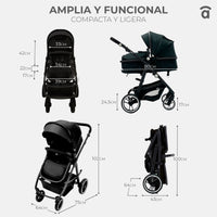 Convertible Trio Two+ 2 Black