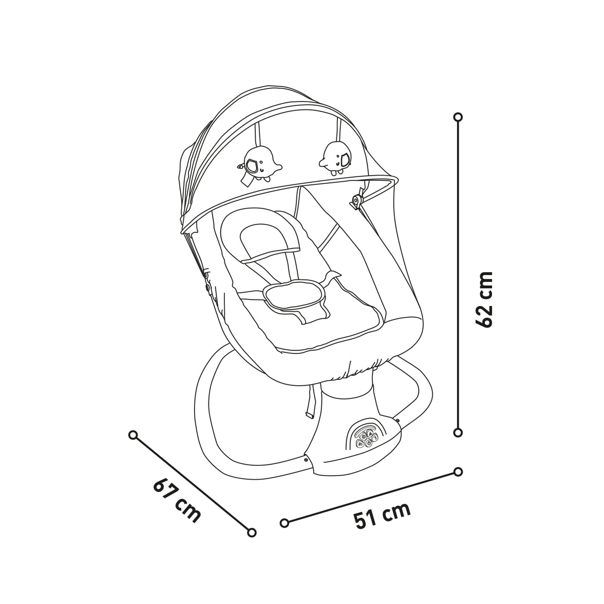 Kahlo Gray Rocking Hammock