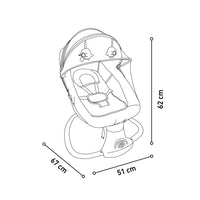 Kahlo Gray Rocking Hammock