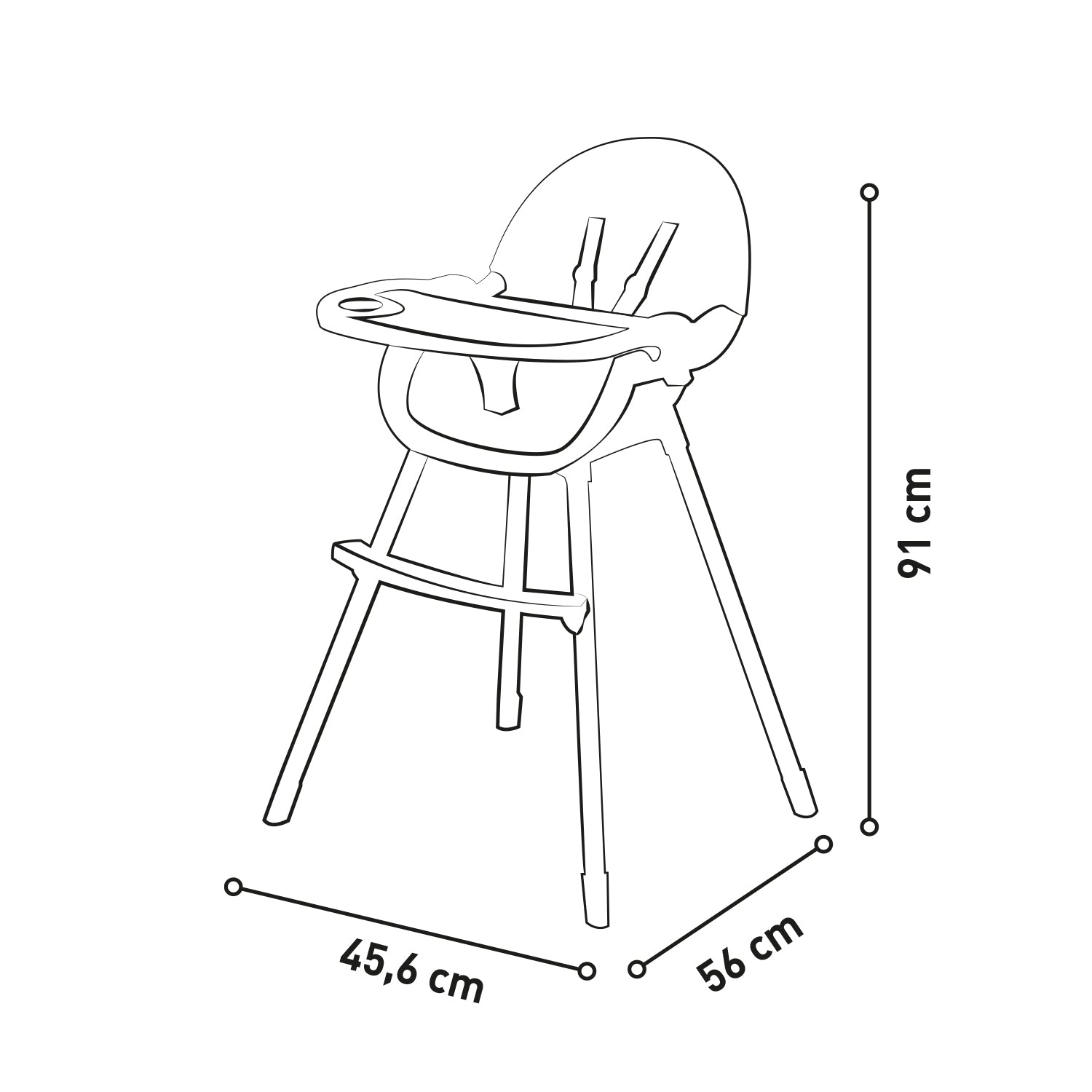 Bocuse 2-in-1 high chair