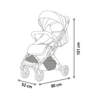 Kubic 2 Gray Stroller