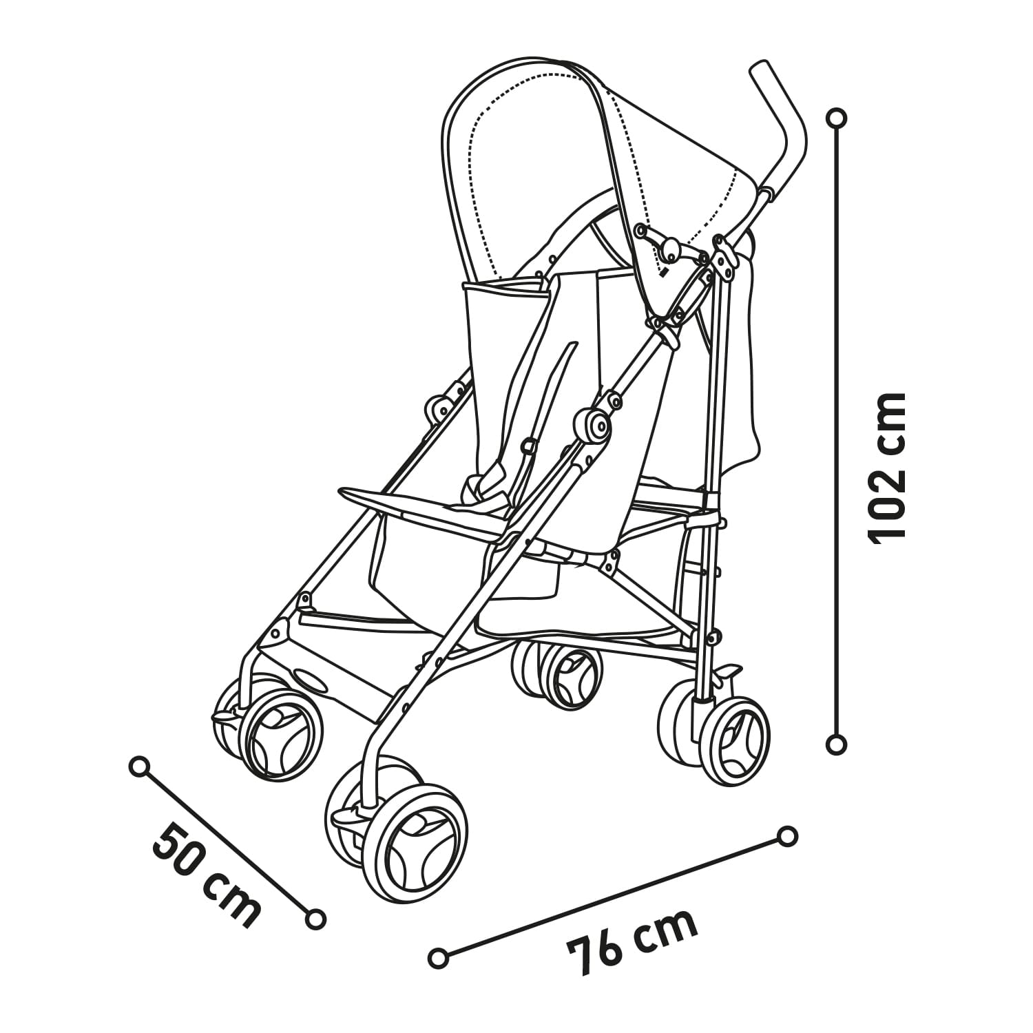 Mombi Gray Stroller