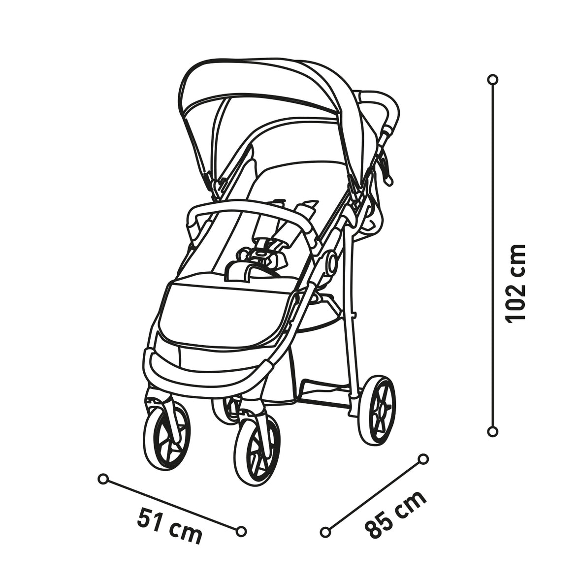 Travel System Oslo 2 Black