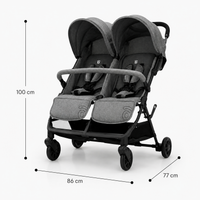Henry Gray Double Stroller