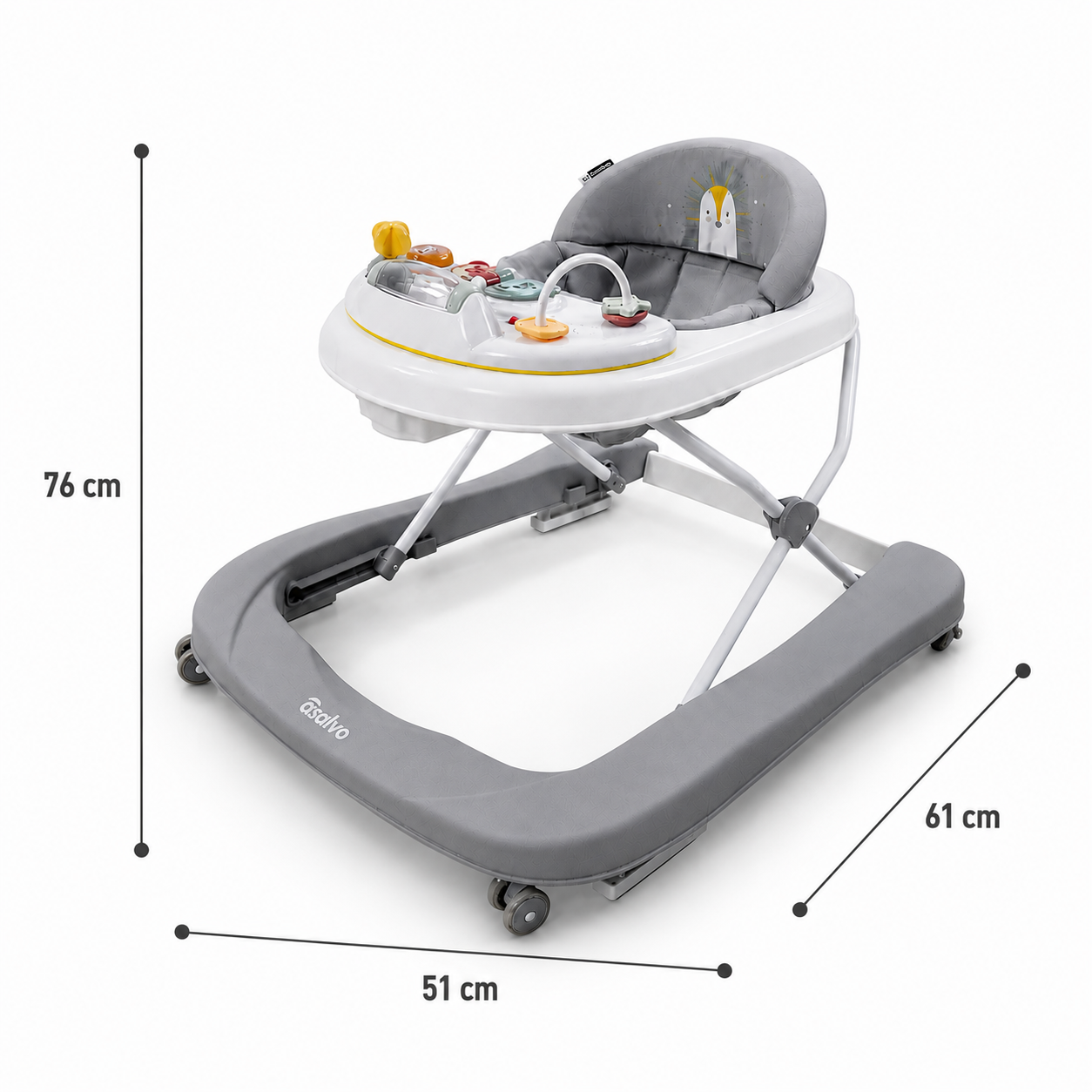 Walker - Pinchi gray ride-on