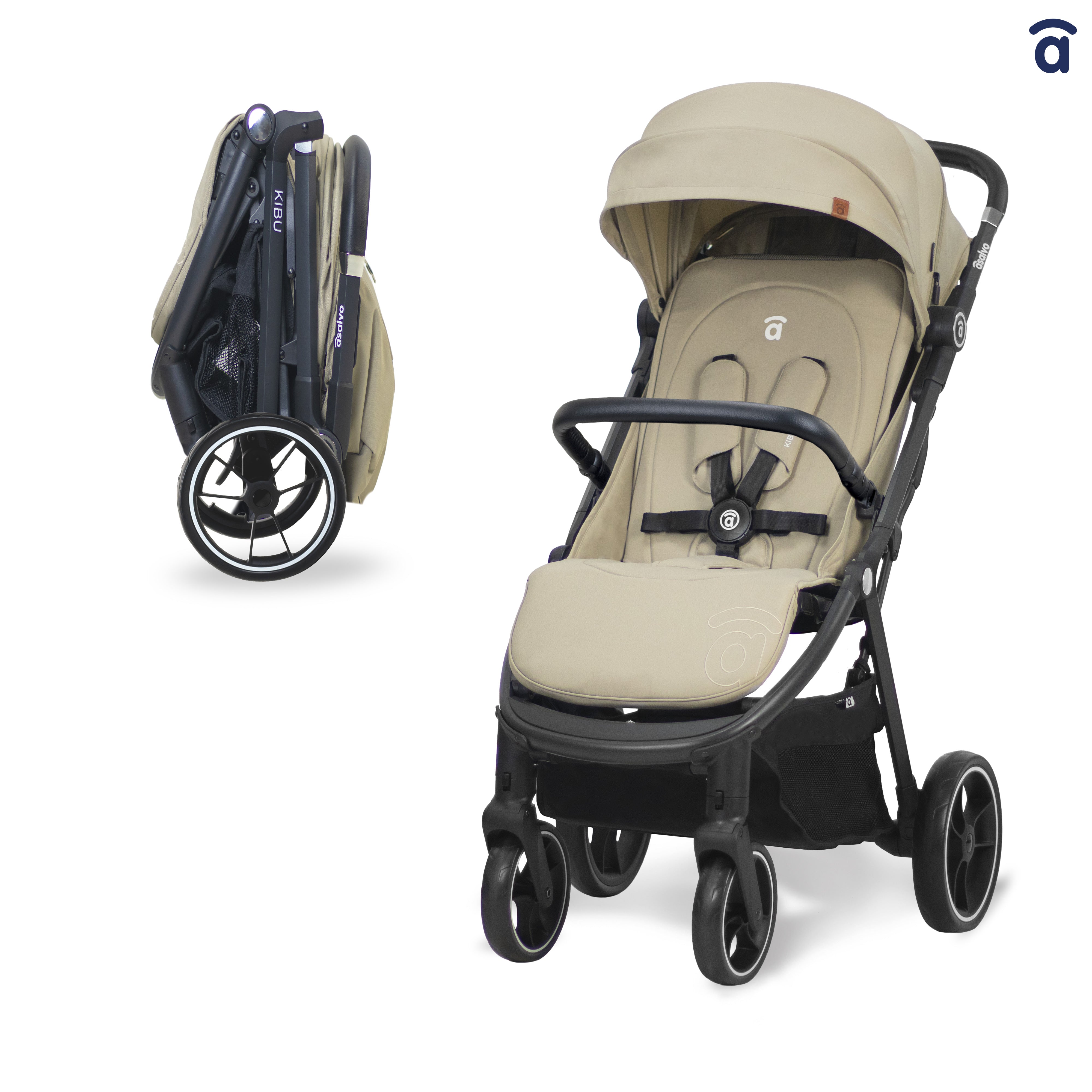 Kibu beige stroller