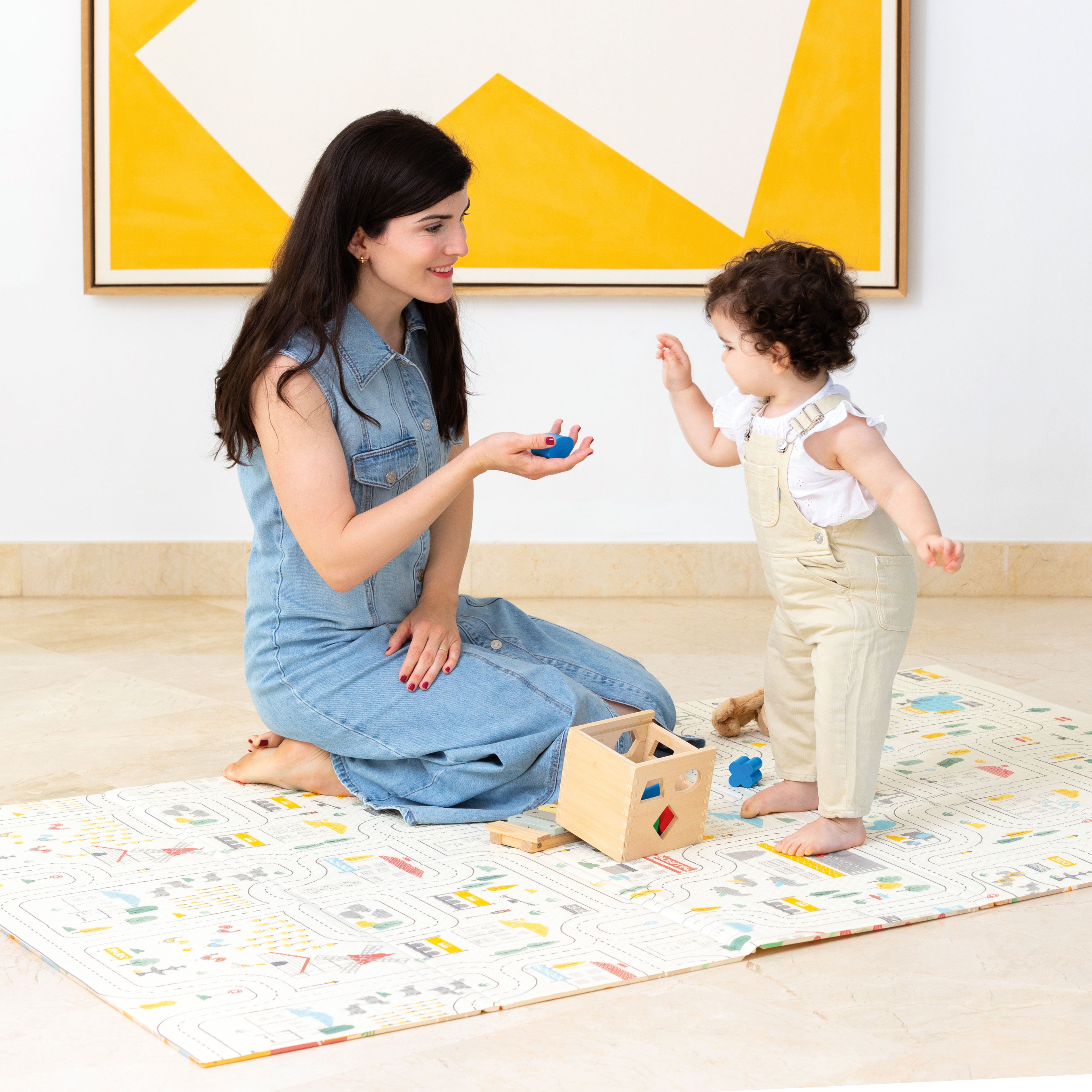 Play mat 120X180 Animals-City