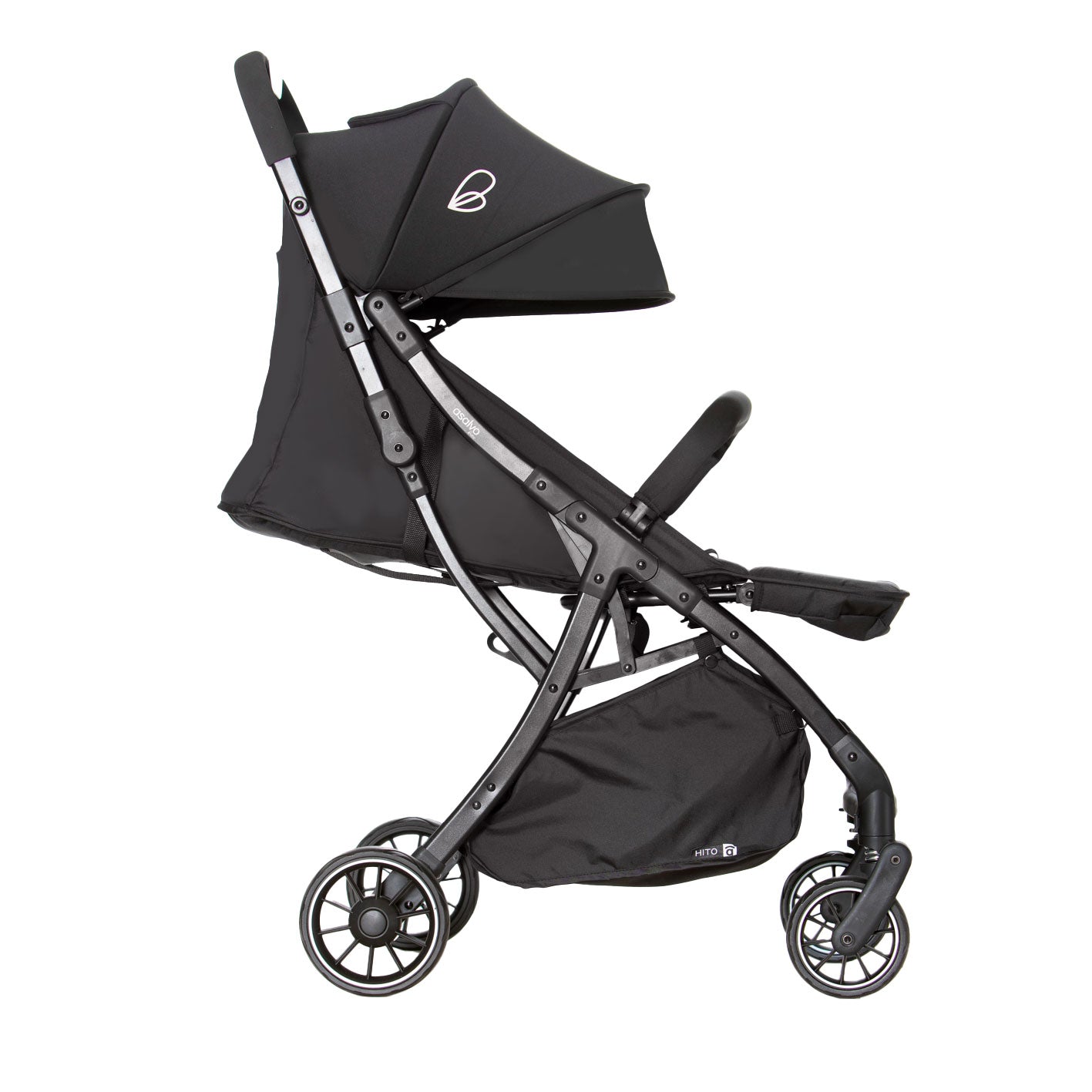 Hito black stroller