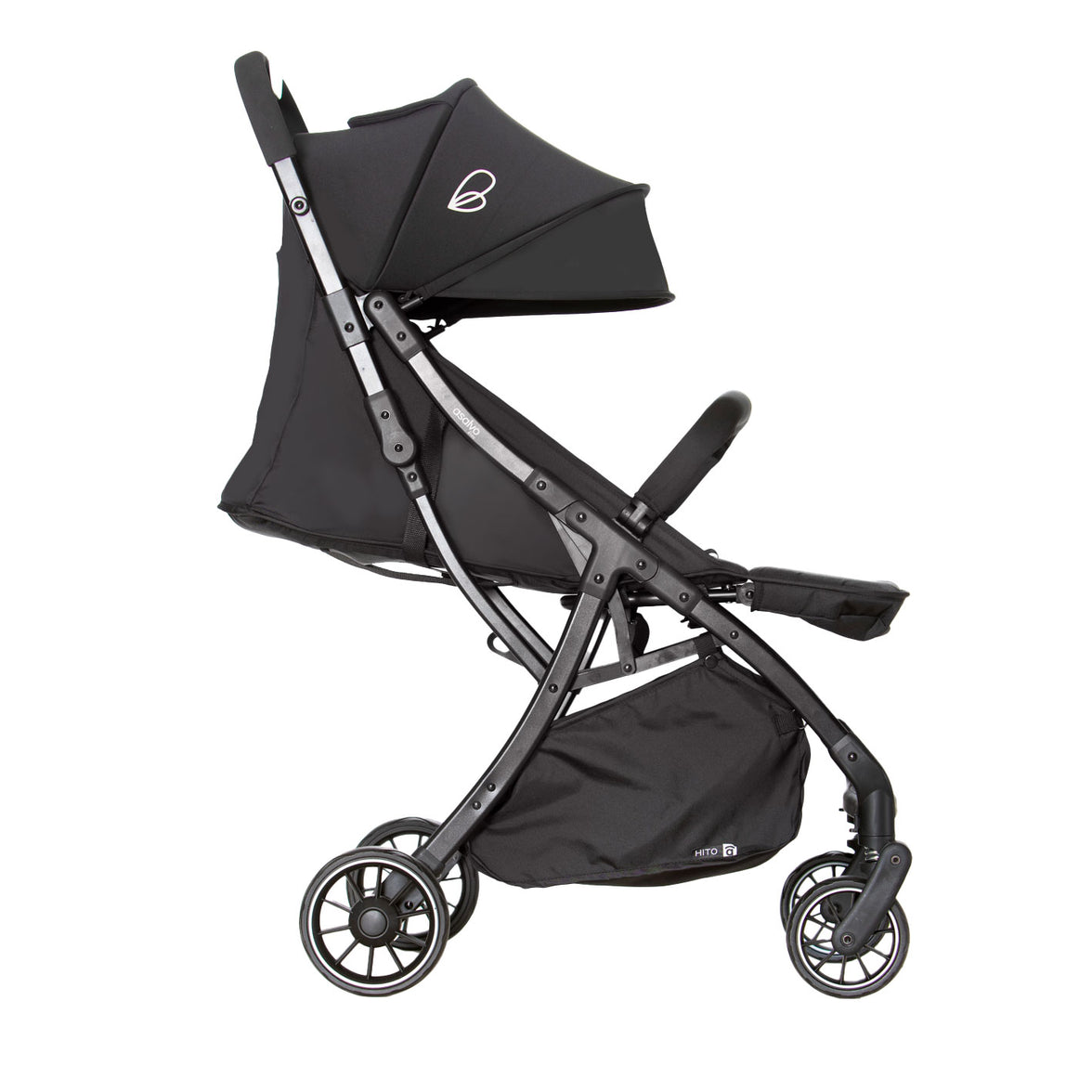 Hito black stroller