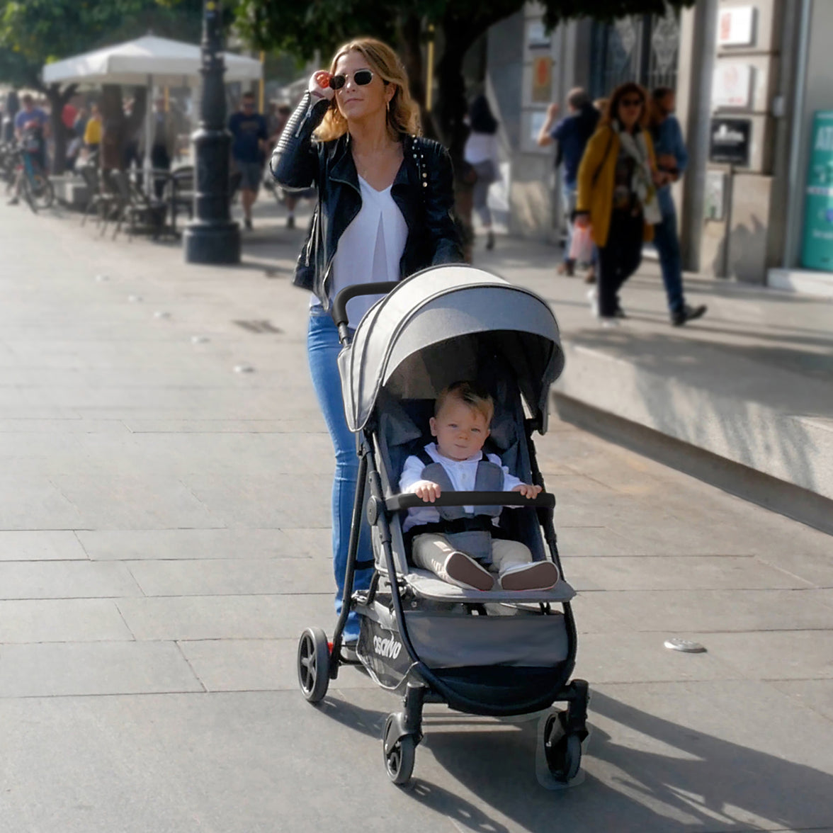 Manchester gray stroller