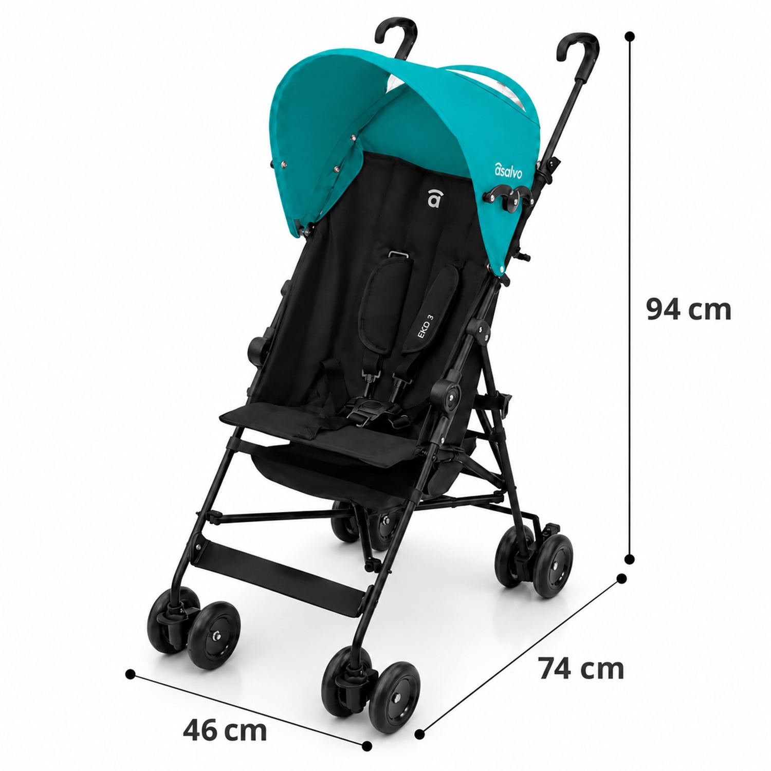 Cadiz Black Stroller