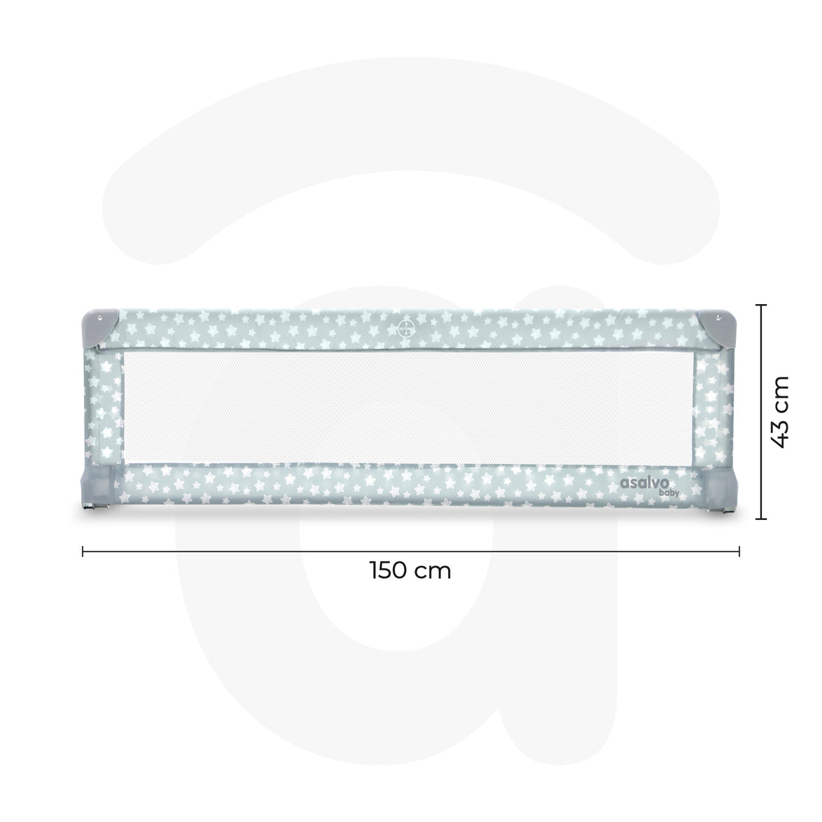 150cm Bed Barrier for Standard Gray Stars Bed