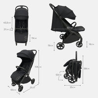 Poussette Doha noire
