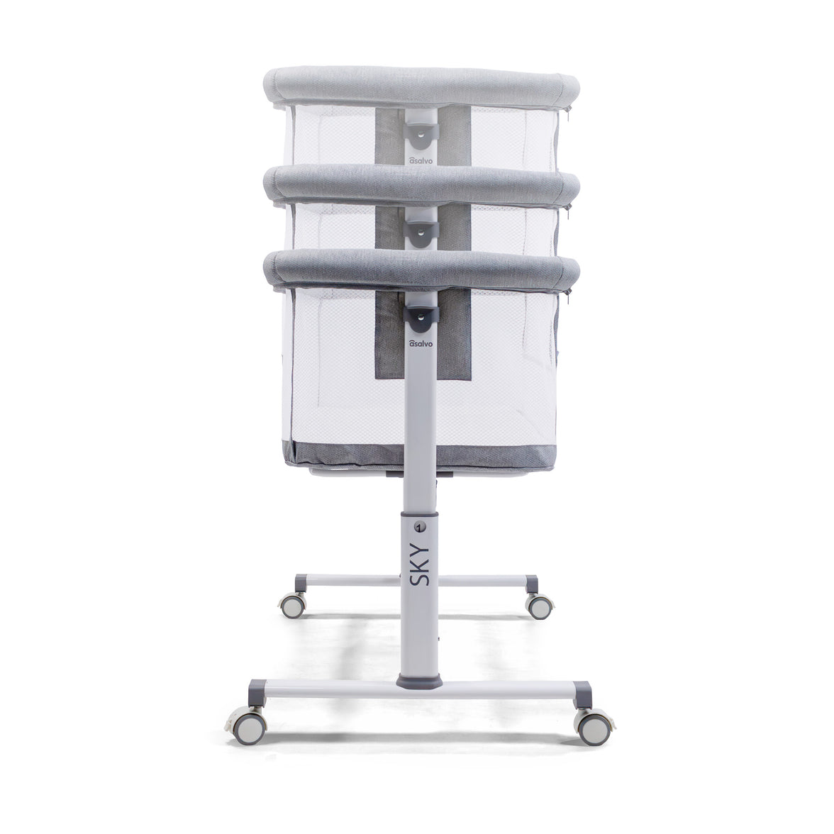 Minicuna de colecho Sky gris