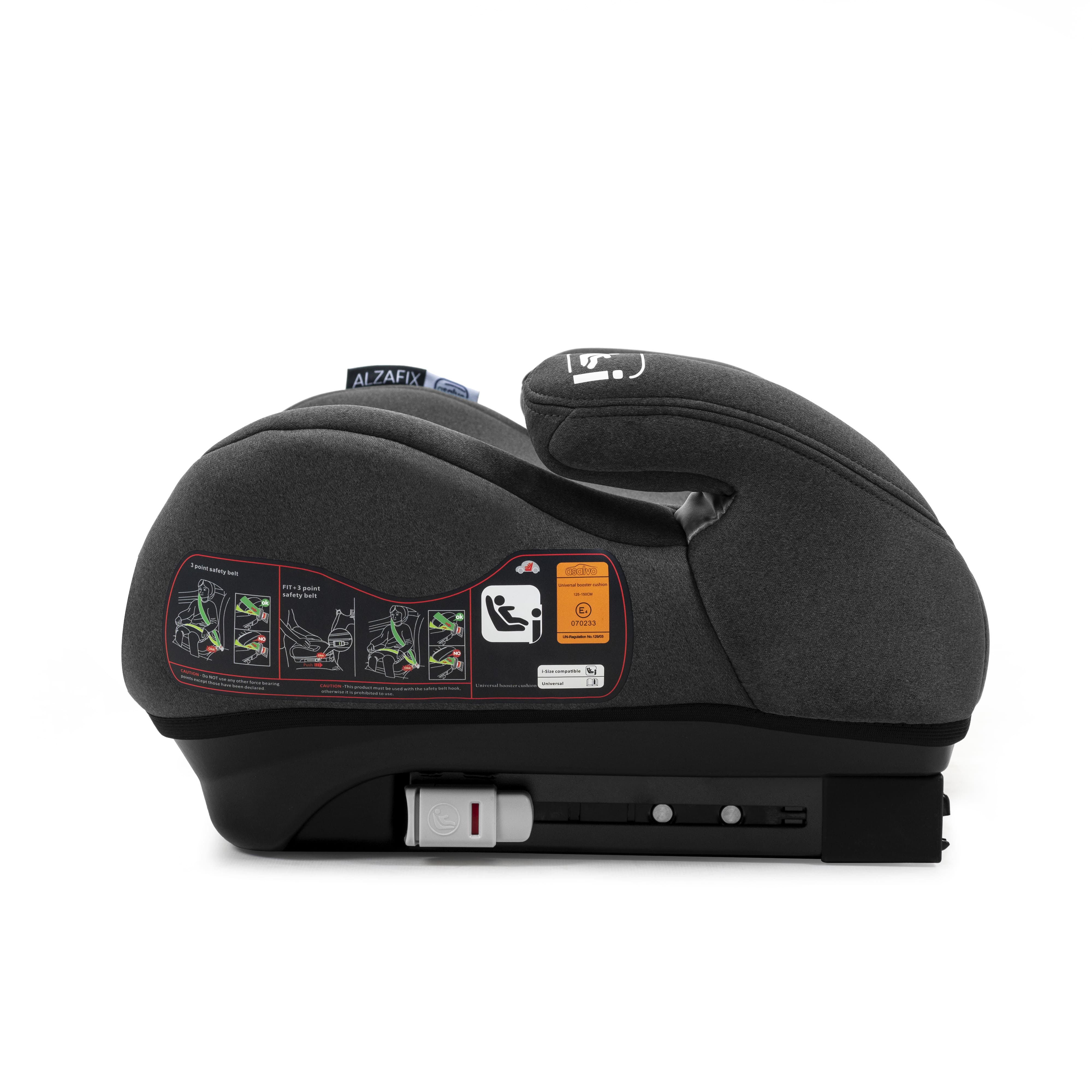 Gray Alzafix I-Size Car Seat