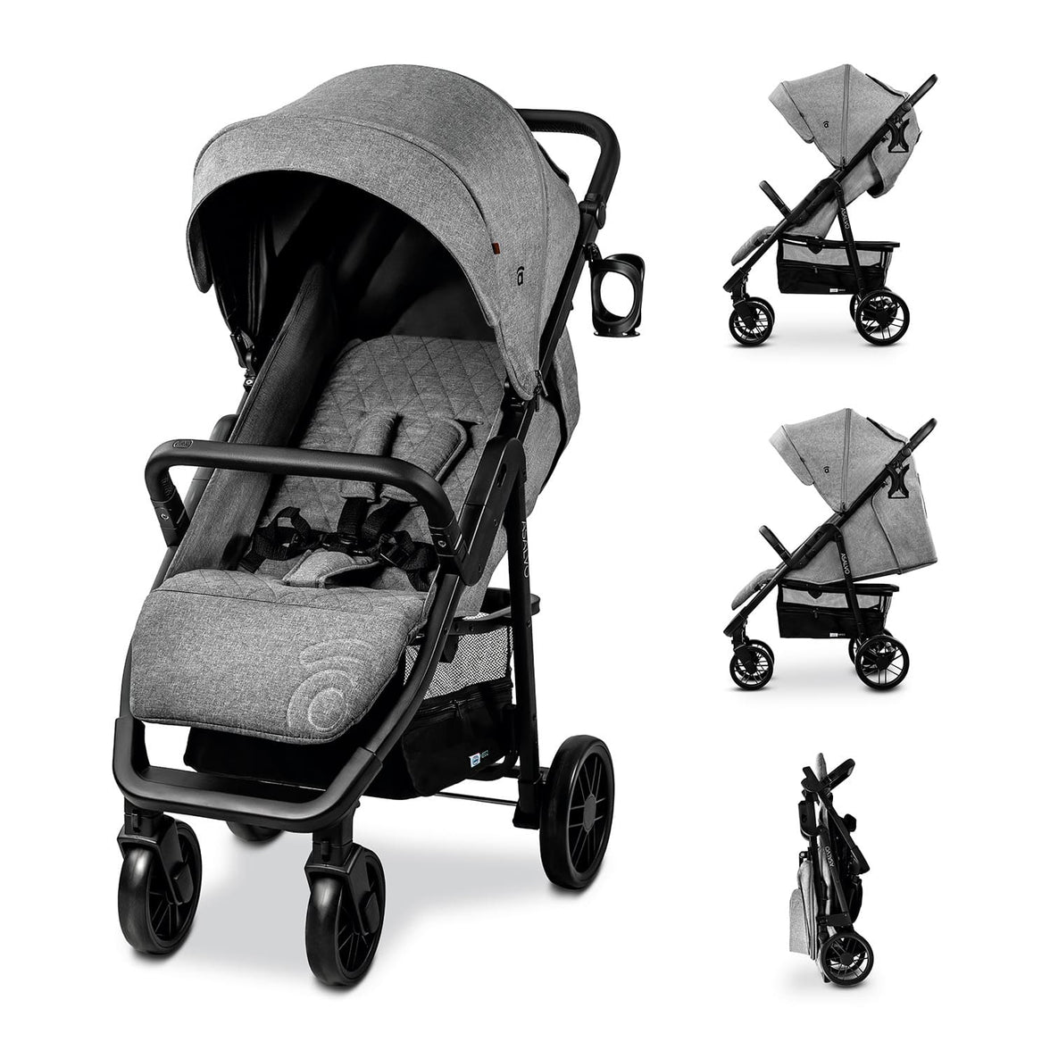 Ness 2 gray stroller