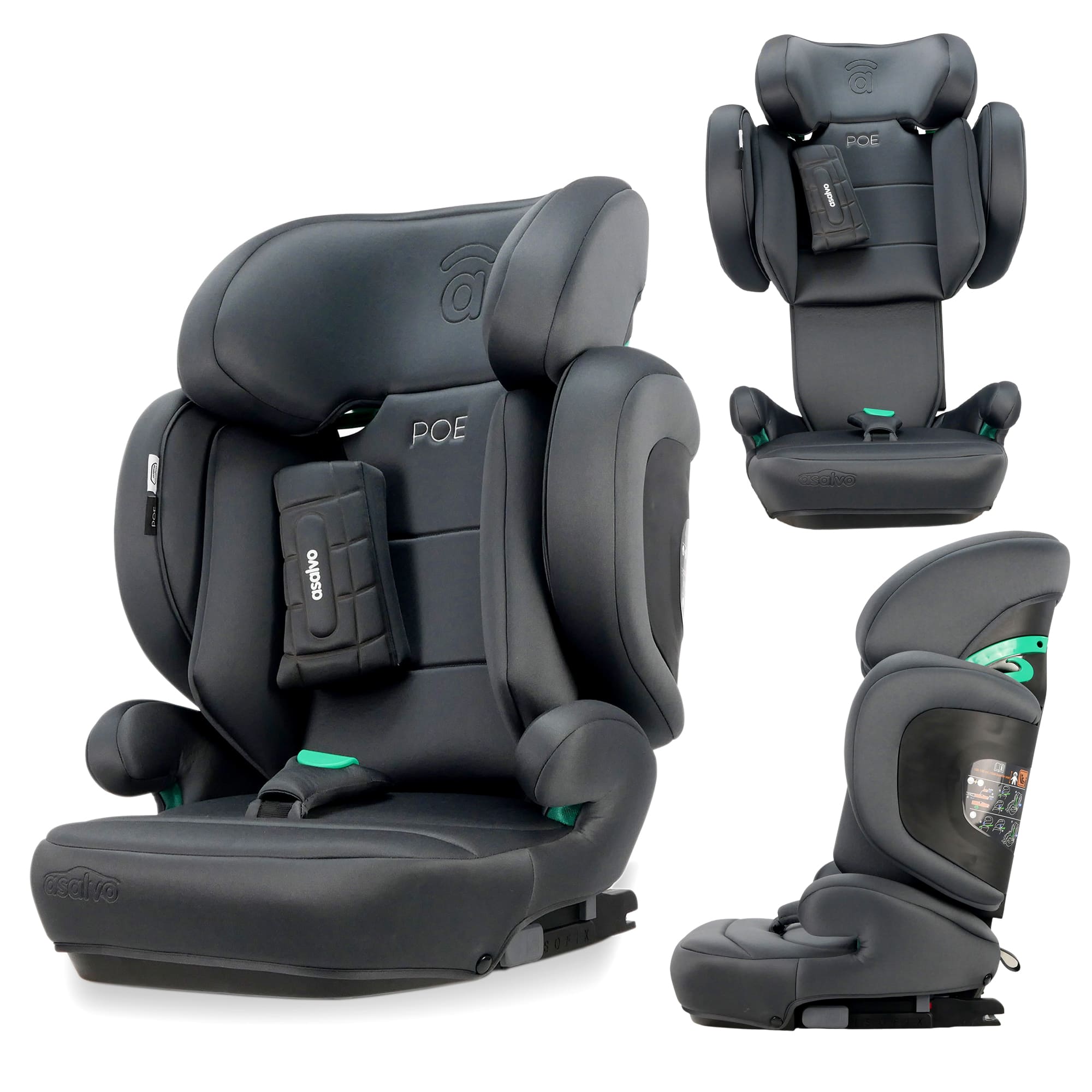 I-Size Poe Fix Gray Car Seat