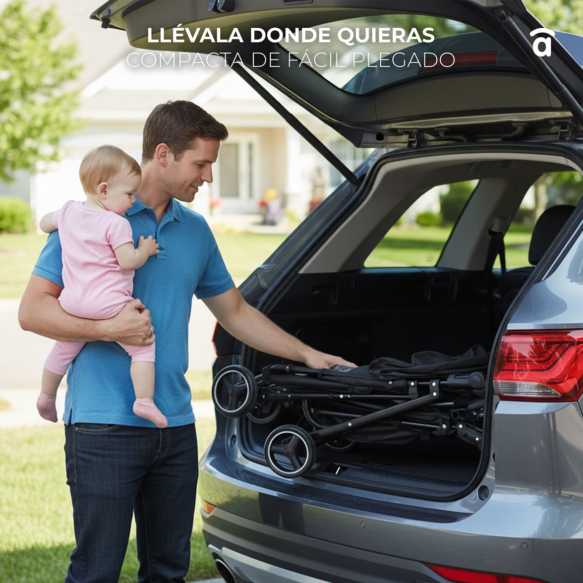 Berlin black stroller