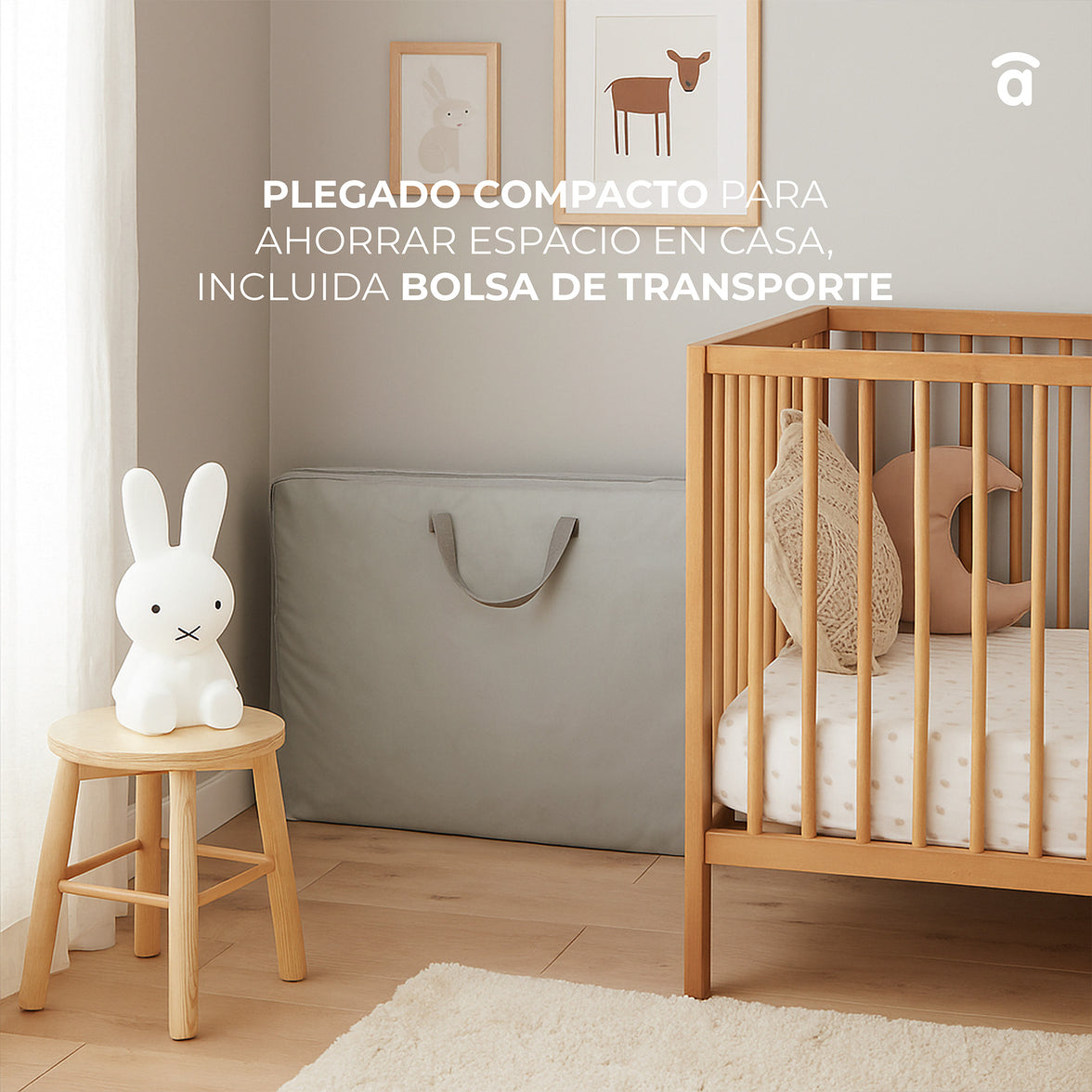Sky beige co-sleeping mini crib