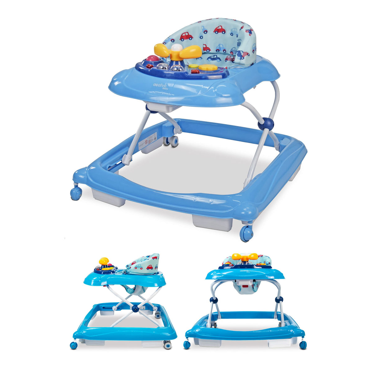 Blue Car Diver Walker