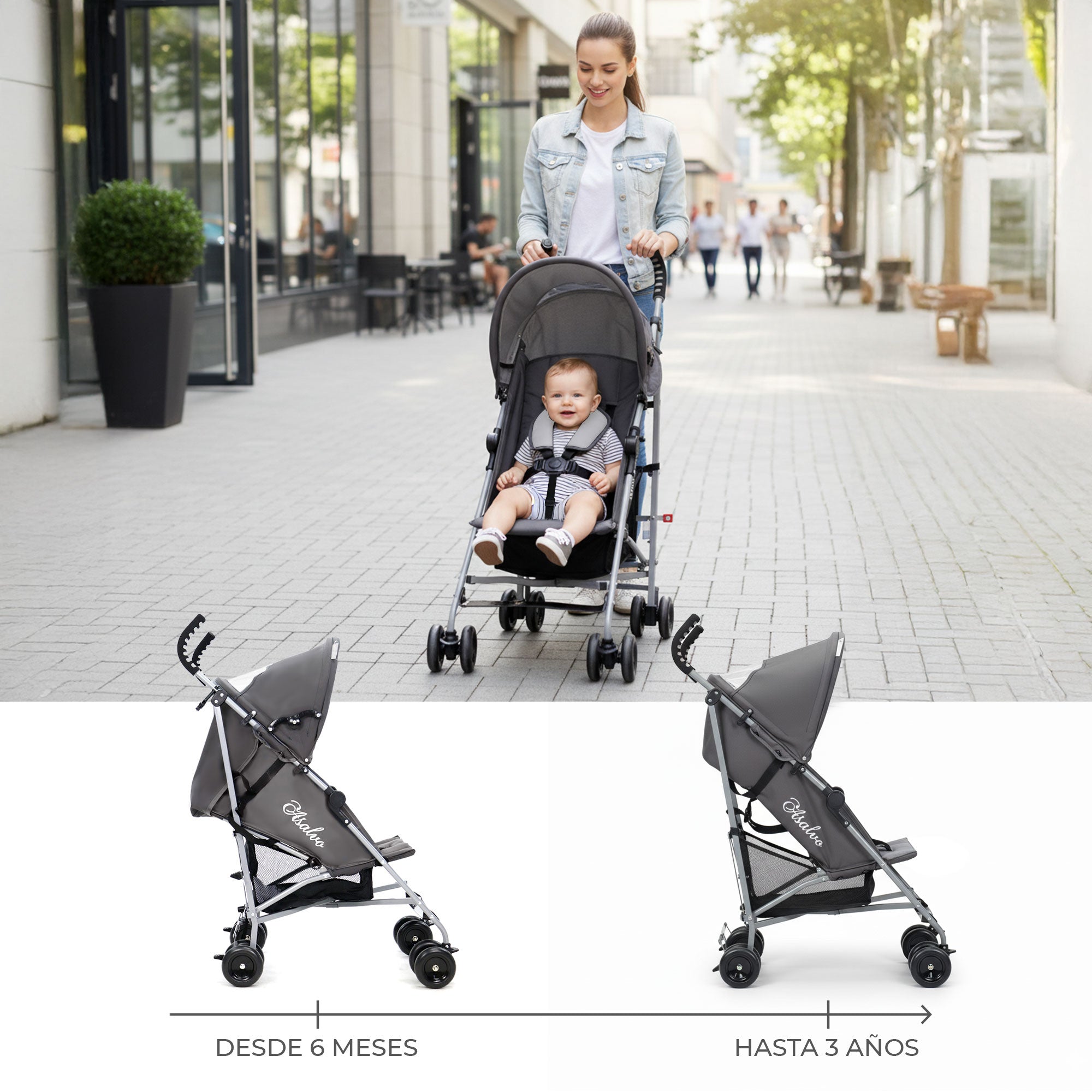 Yolo Raccoon Pink Stroller