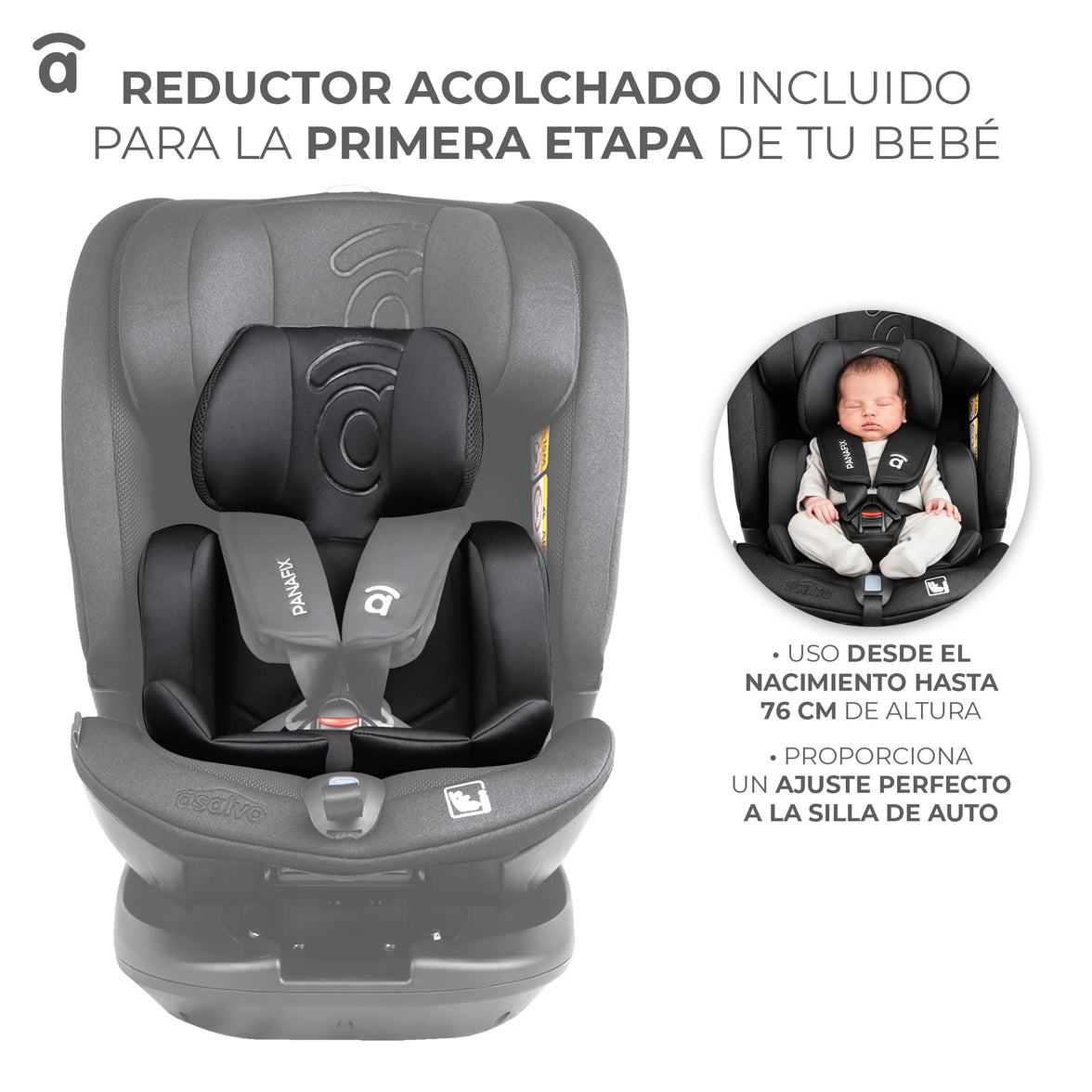 Panafix Gray Car Seat