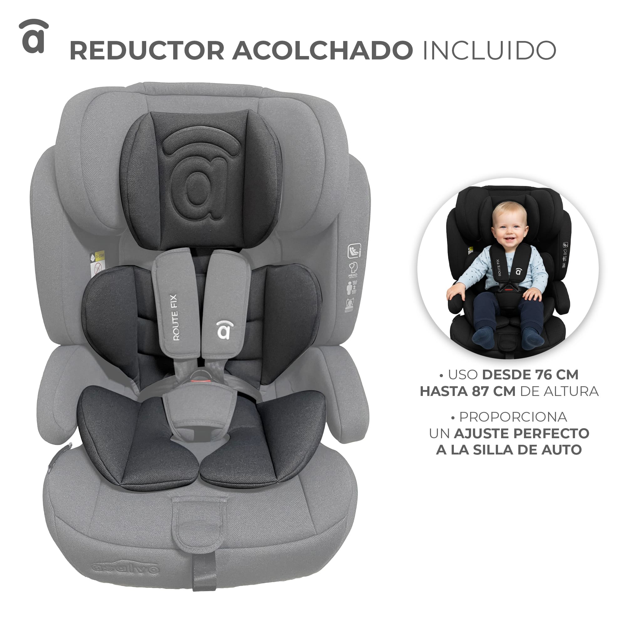 RouteFix Gray Car Seat