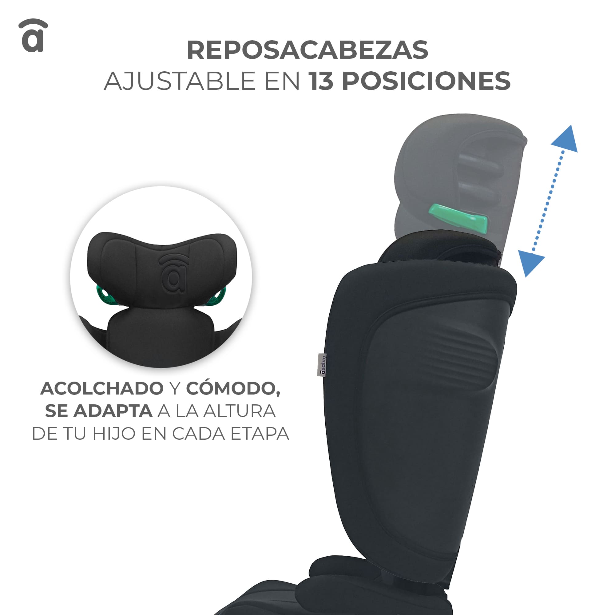 Siège d'auto gris Omniguard