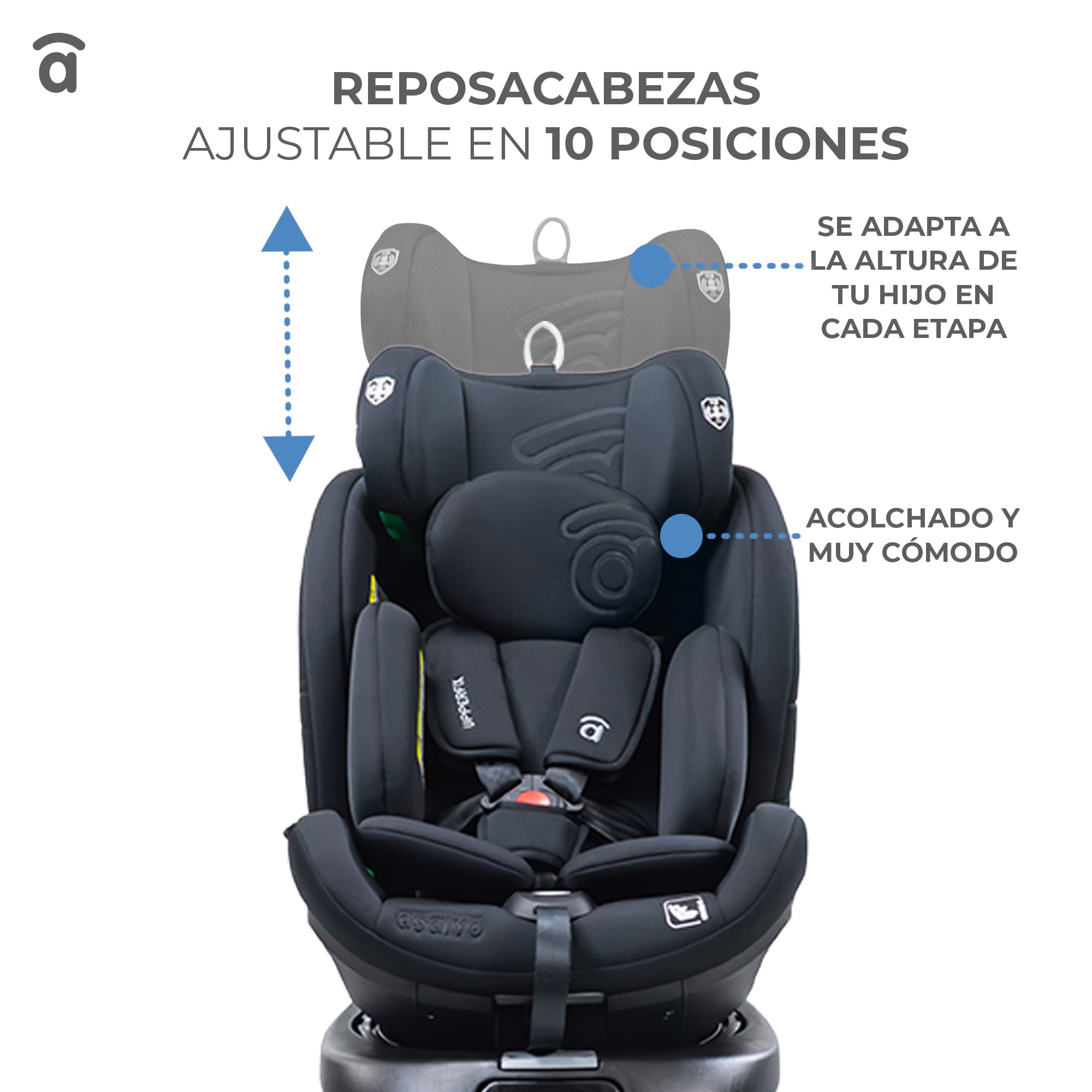Upperfix Black Car Seat