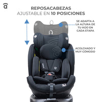 Silla de Auto Upperfix Negro