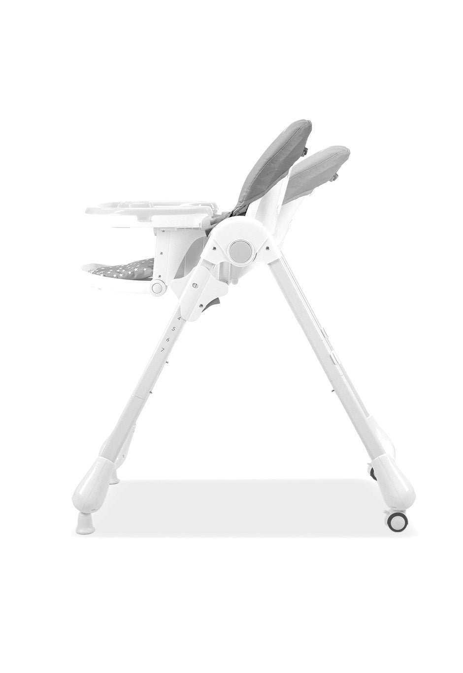 Gray Bunny Highchair with Wheels