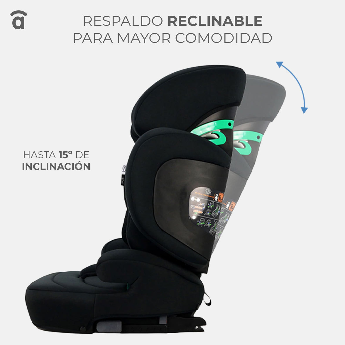 I-Size Poe Fix Gray Car Seat