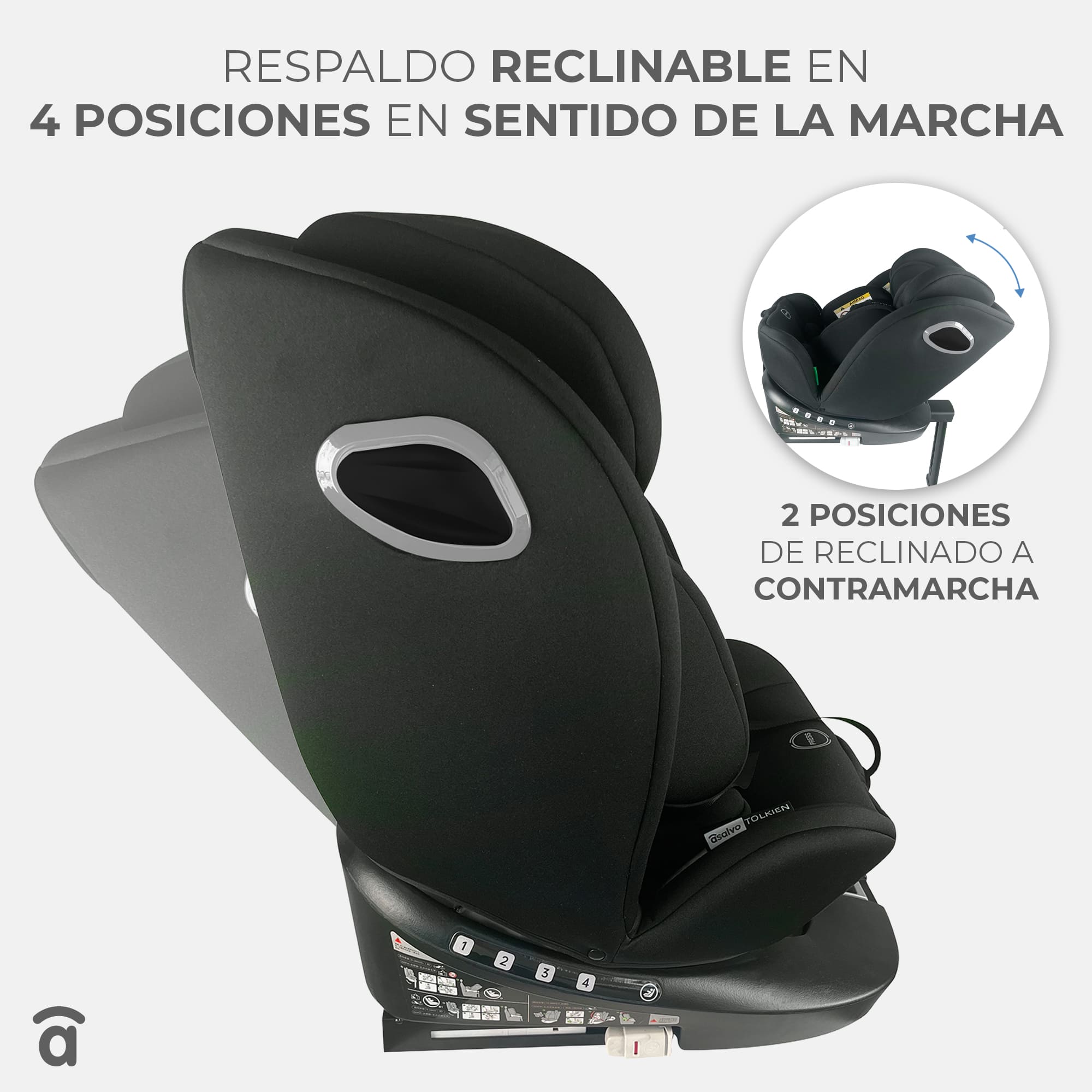 Silla de auto Tolkien negro