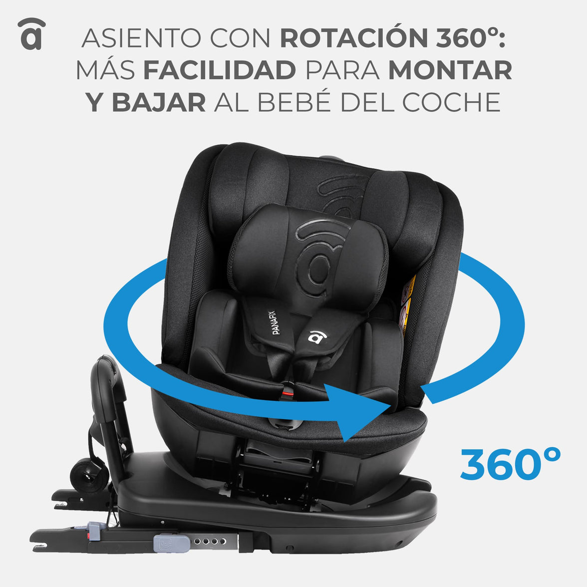 Panafix Gray Car Seat