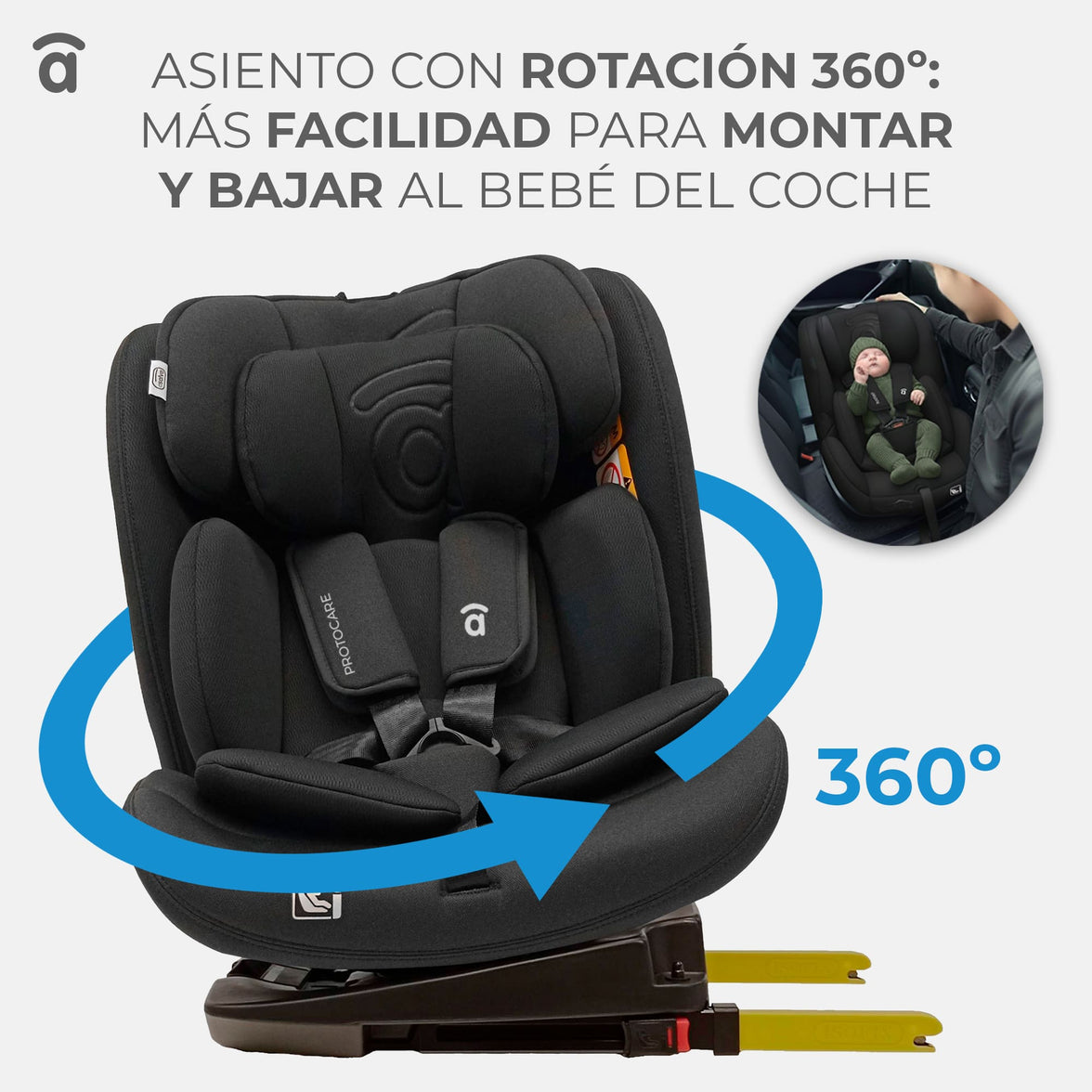 Protocare Black Car Seat