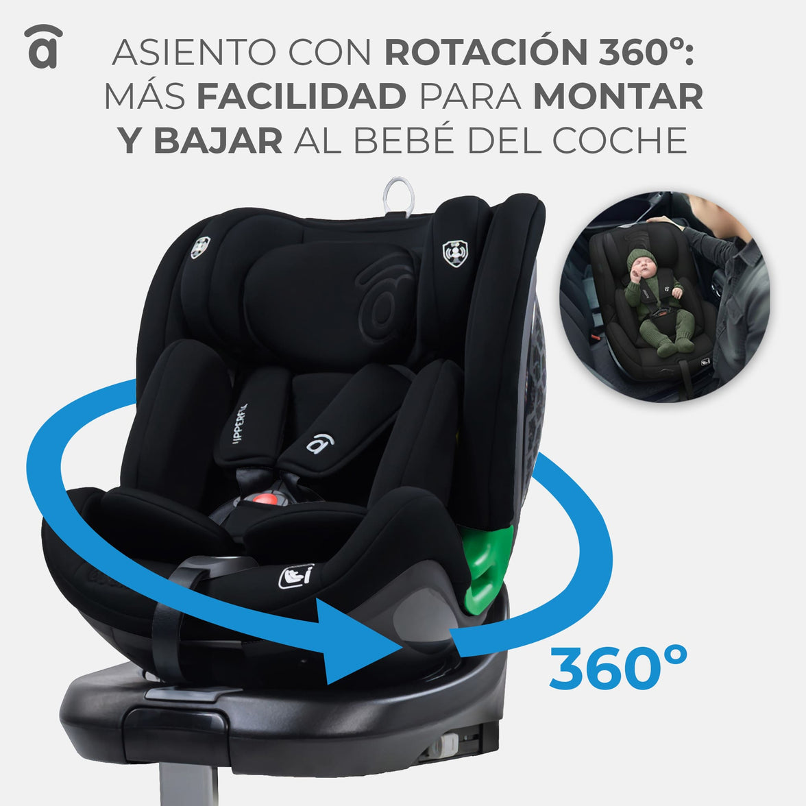 Upperfix Black Car Seat