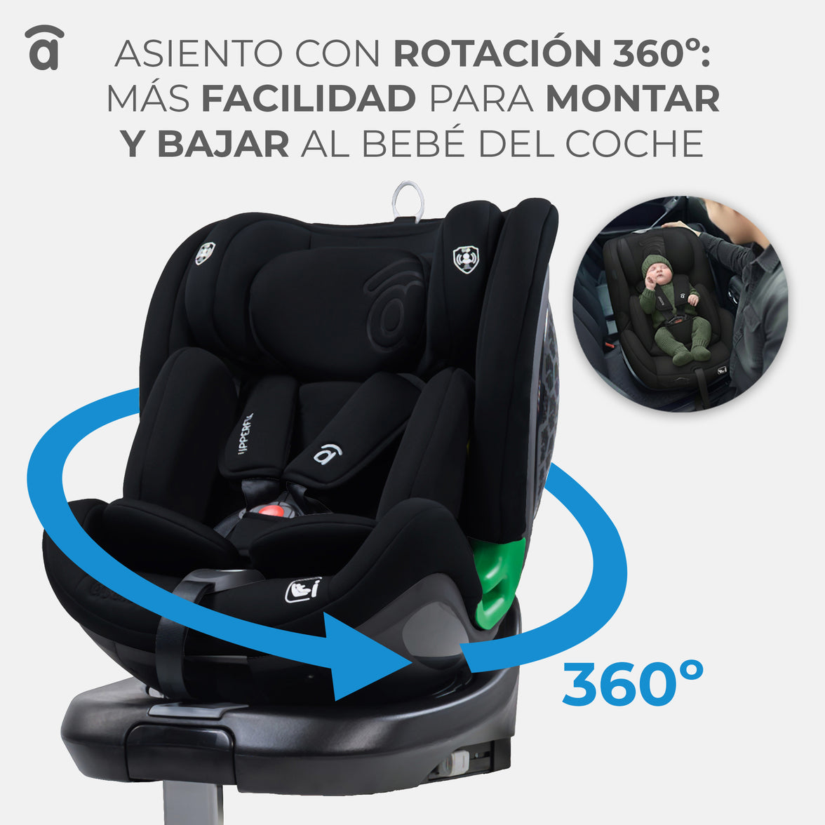 Silla de Auto Upperfix Negro