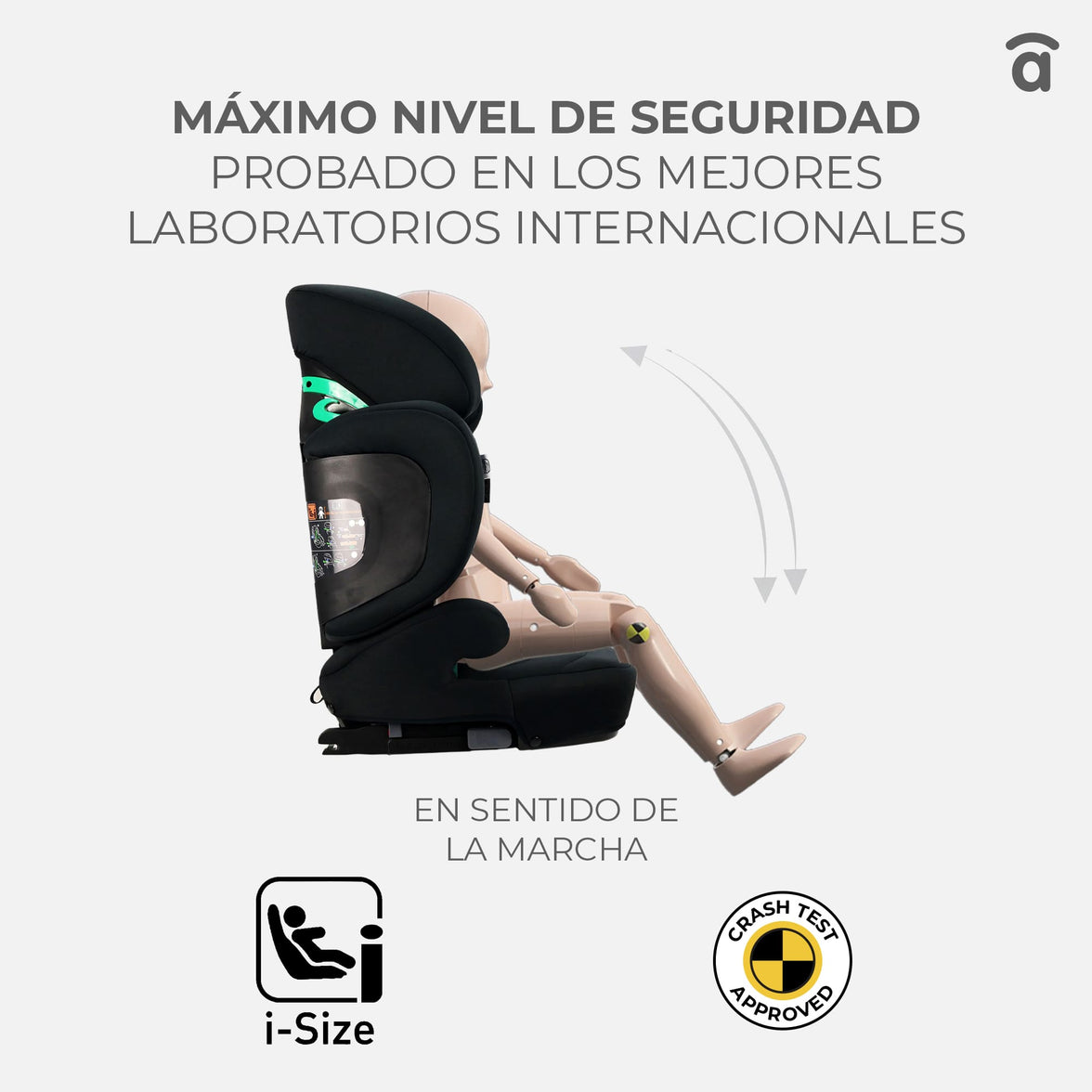 I-Size Poe Fix Black Car Seat