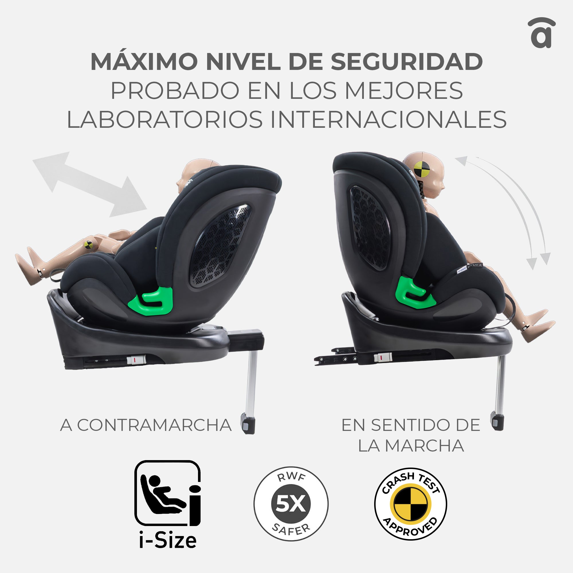 Silla de Auto Upperfix Negro