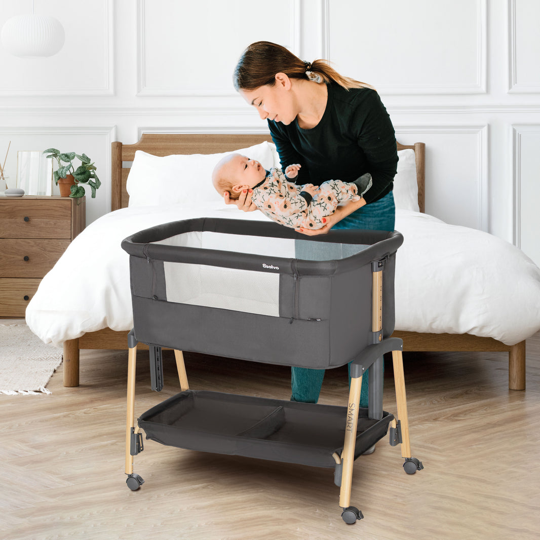 Smart co-sleeping mini crib