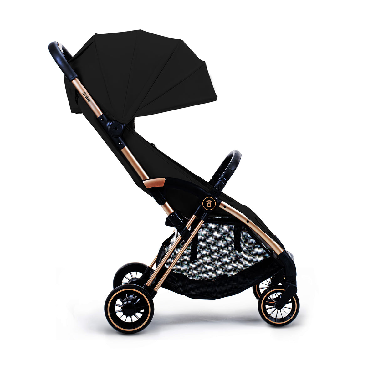 Silla de paseo Plis Plas negro-oro