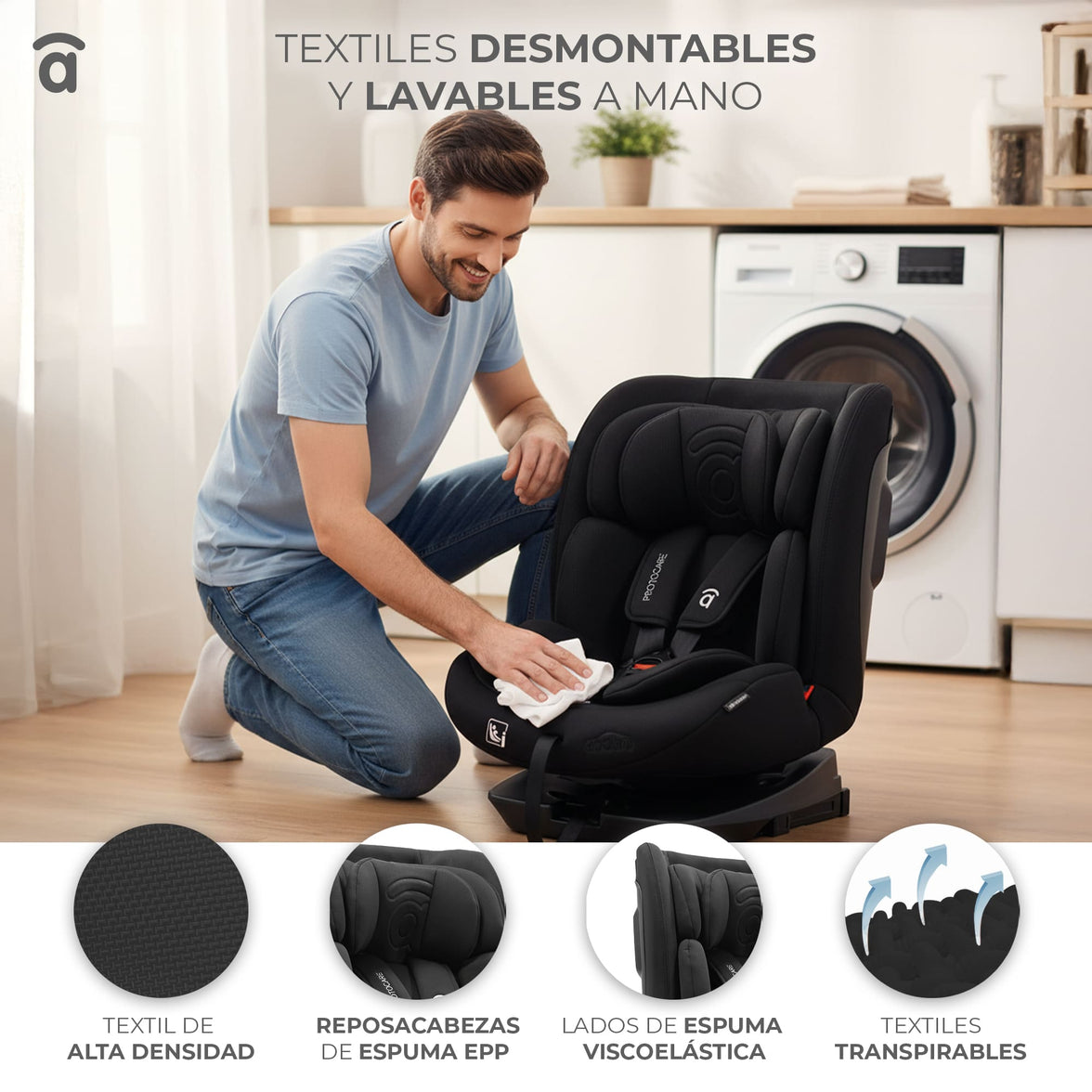 Protocare Black Car Seat