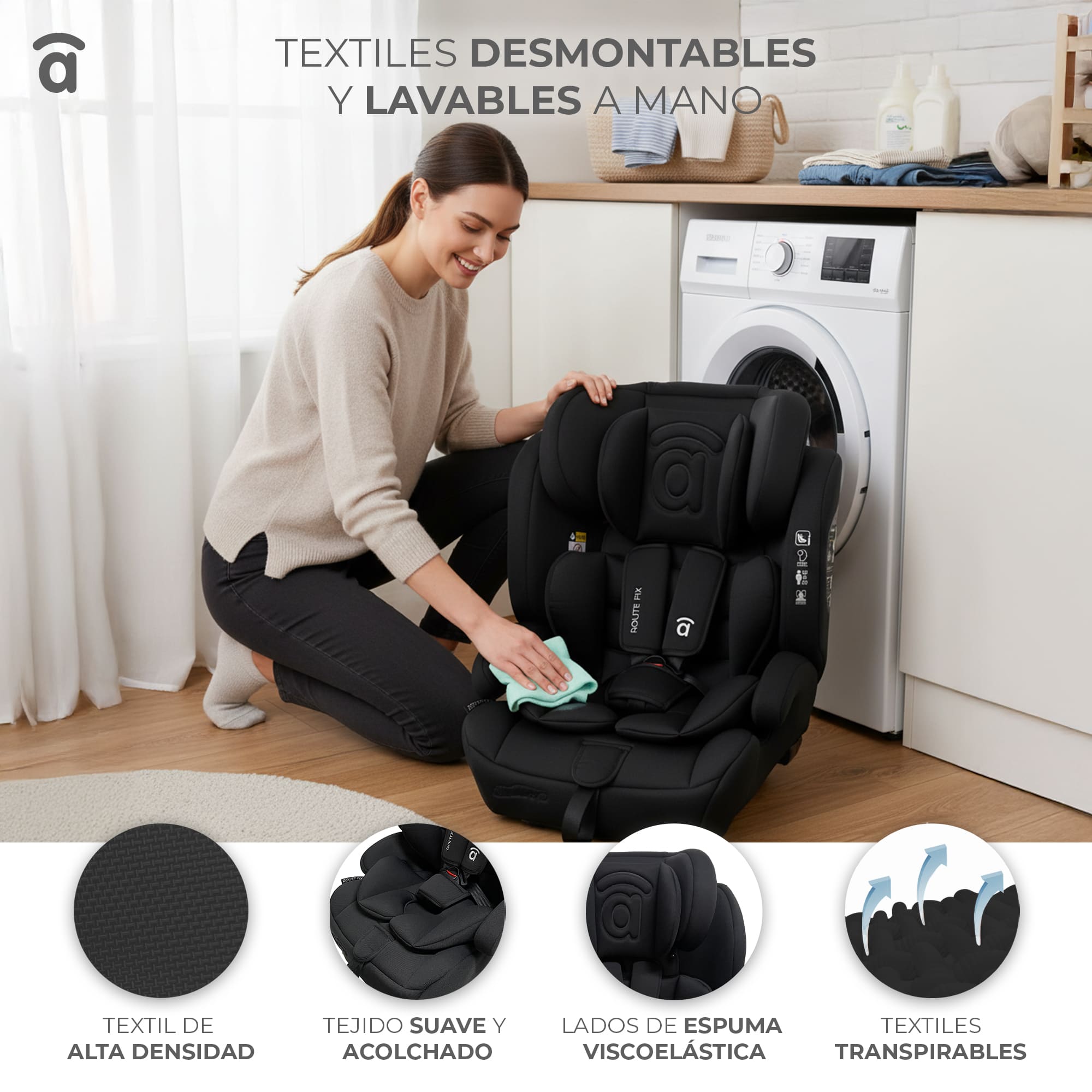RouteFix Gray Car Seat