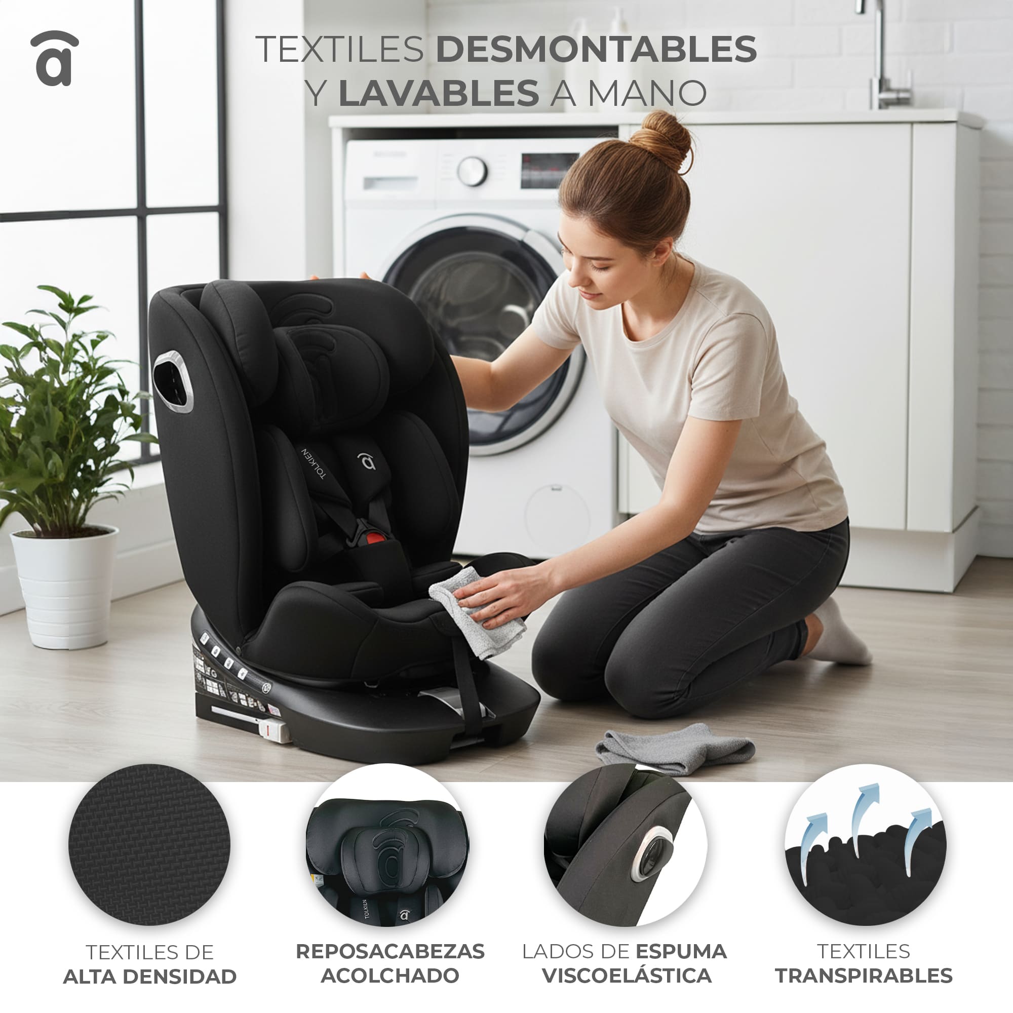 Silla de auto Tolkien negro